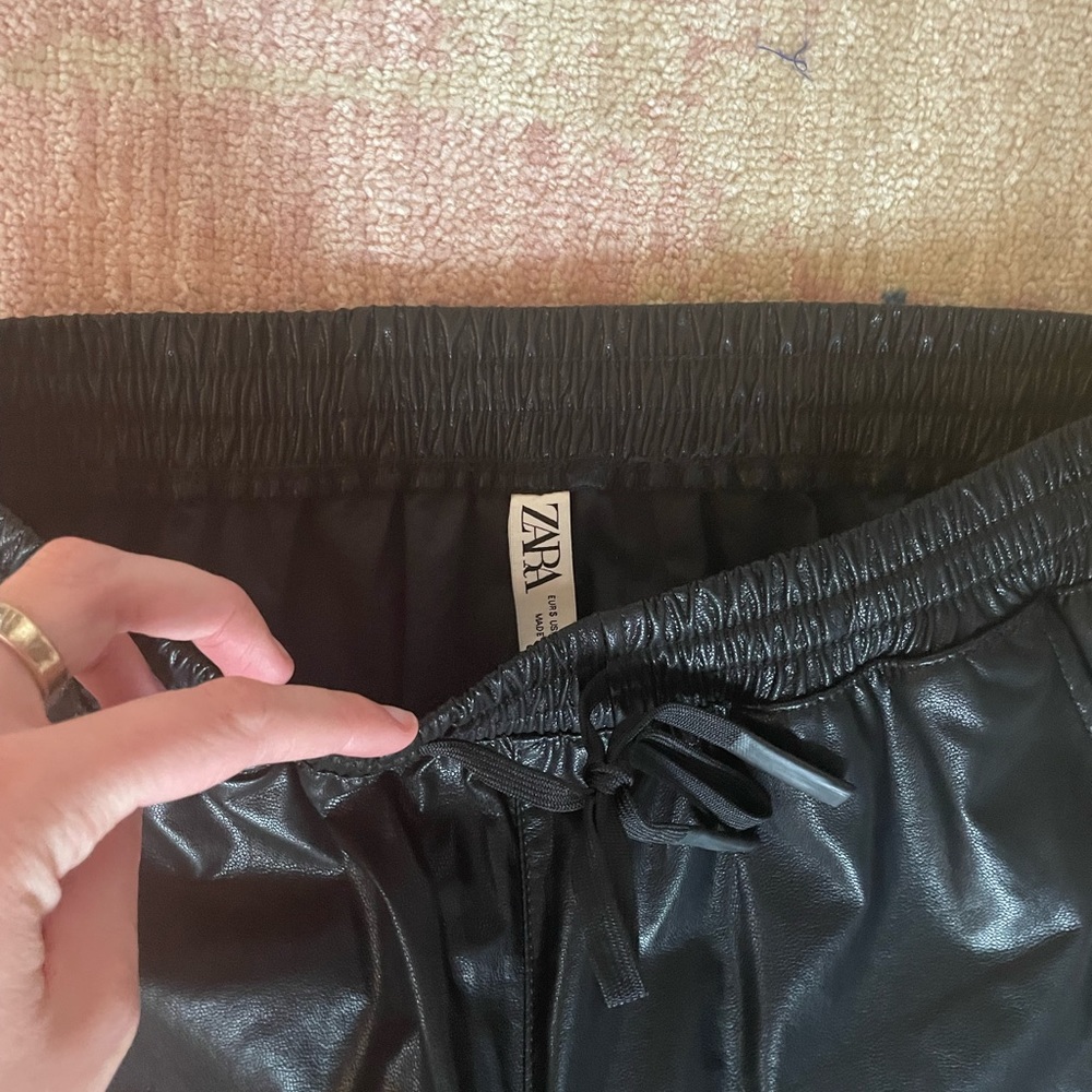 brand new leather joggers from ZARA - Picture 2 of 3